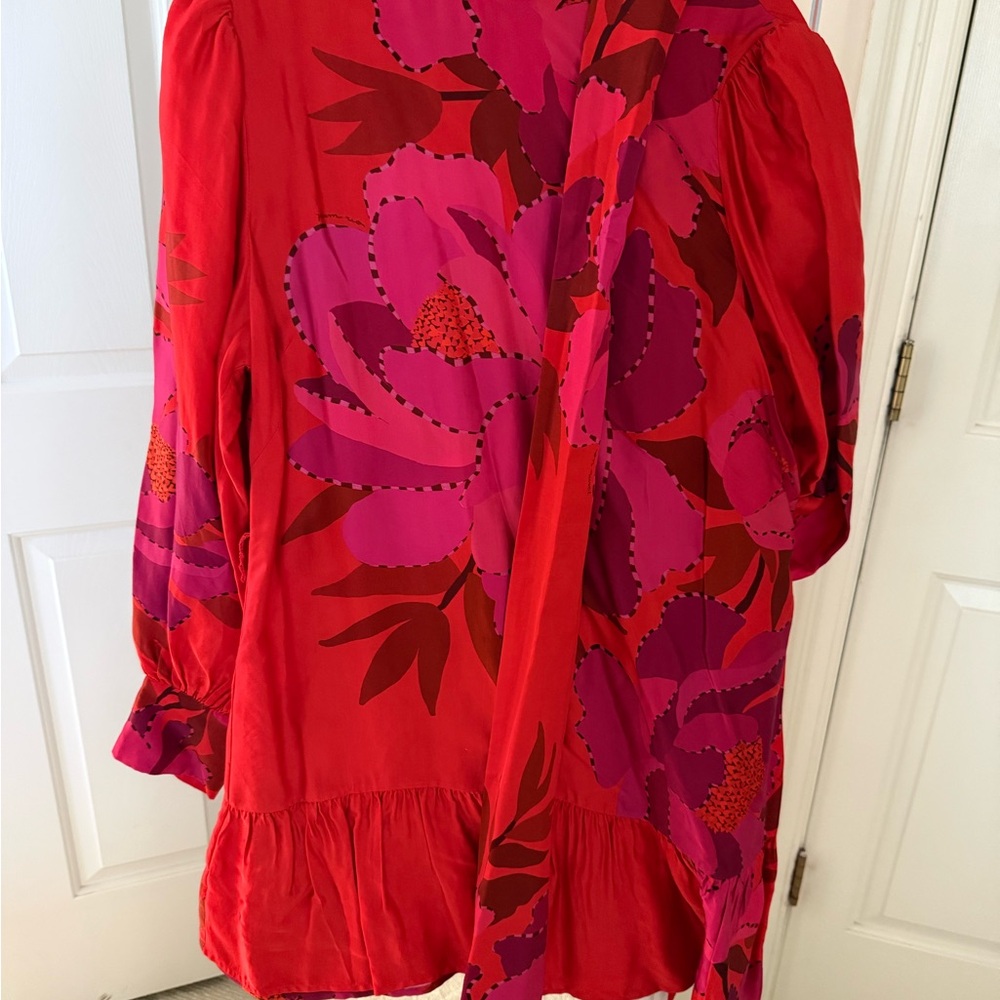 Vibrant Farm Rio Red and Pink Dress